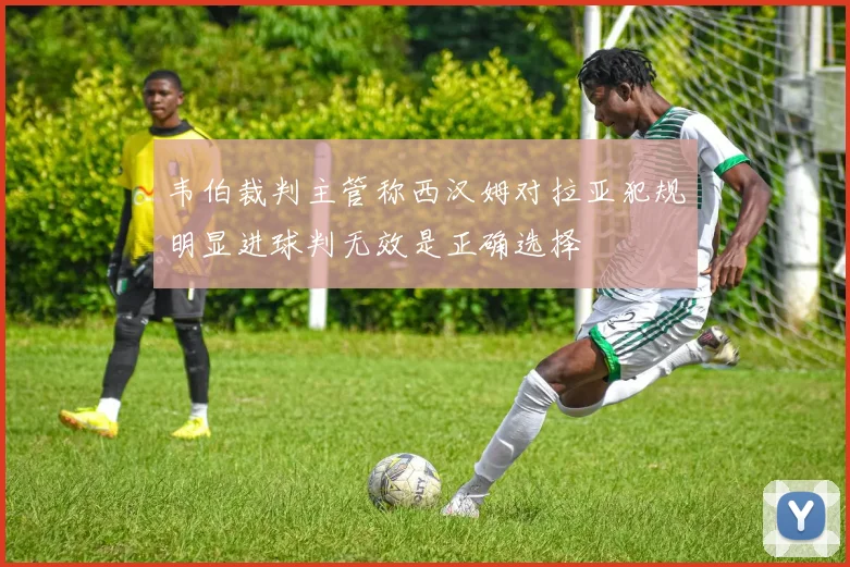 韦伯裁判主管称西汉姆对拉亚犯规明显进球判无效是正确选择